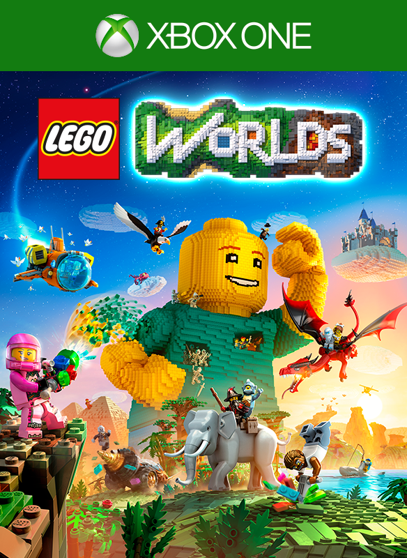 Front Cover for LEGO Worlds (Xbox One) (Download release): 1st version
