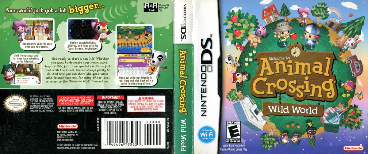Full Cover for Animal Crossing: Wild World (Nintendo DS)