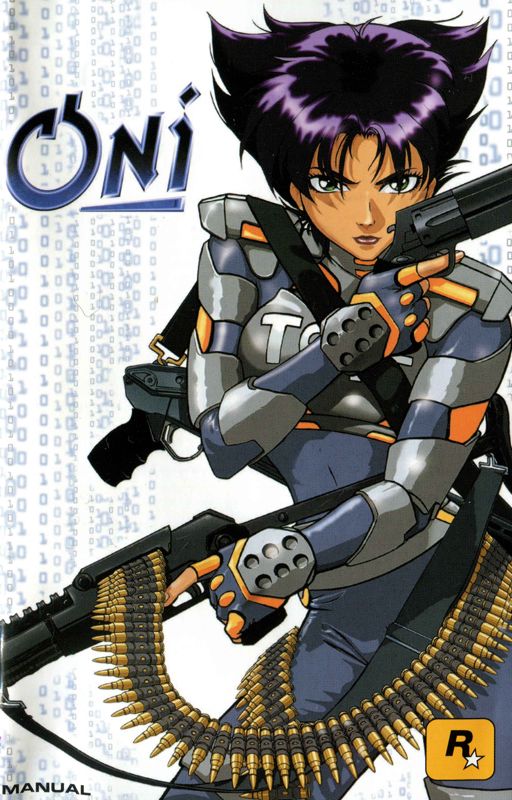 Manual for Oni (PlayStation 2) (Platinum release): Front