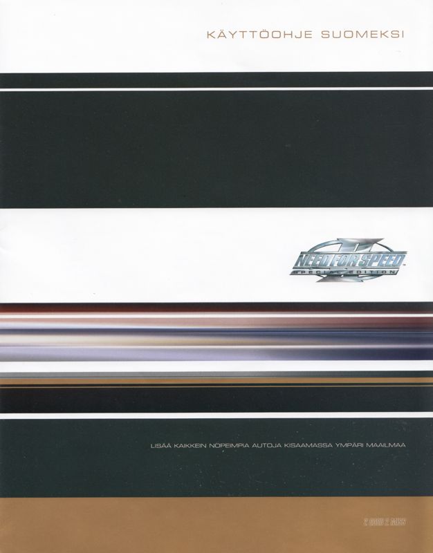 Manual for Need for Speed II: SE (Windows): Front