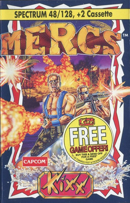 Front Cover for Mercs (ZX Spectrum) (Budget re-release)