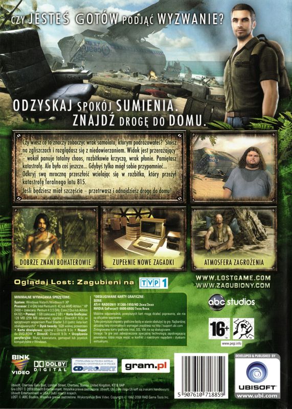 Lost: Via Domus - The Video Game cover or packaging material - MobyGames