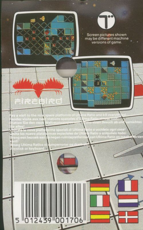 Back Cover for Ultima Ratio (ZX Spectrum)