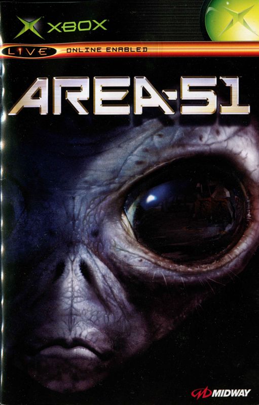 Manual for Area-51 (Xbox): Front