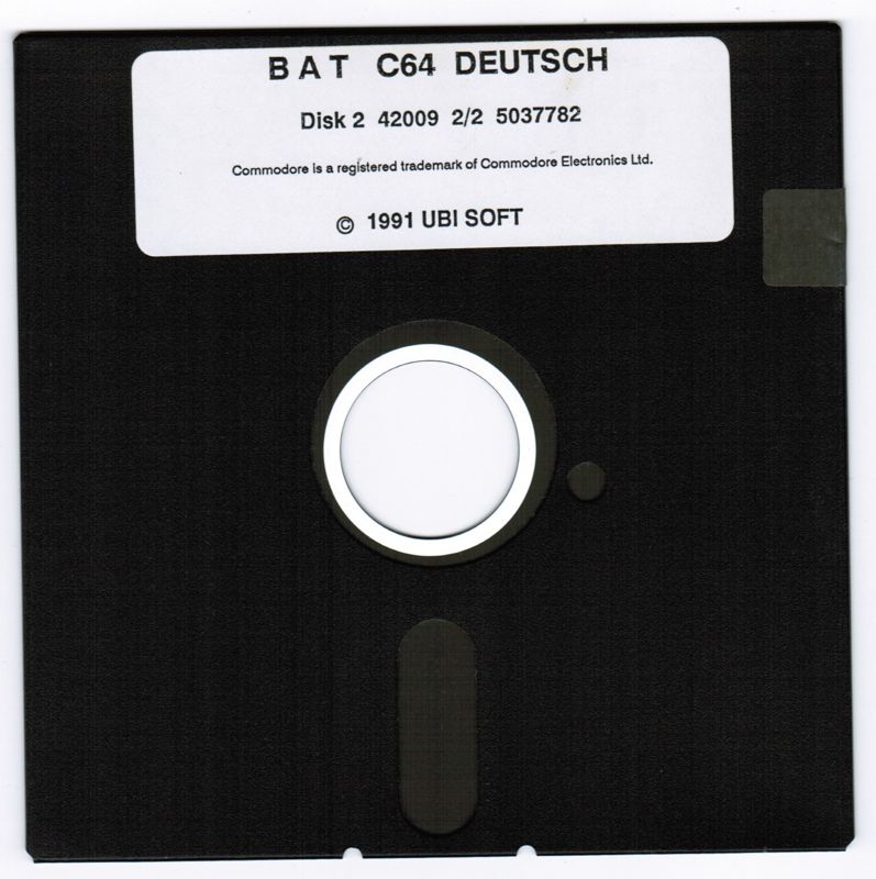 Media for B.A.T. (Commodore 64): Disk 2/2