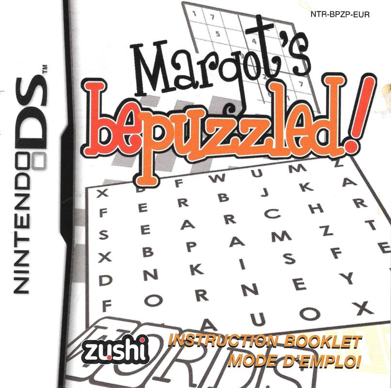 Manual for Margot's Bepuzzled! (Nintendo DS): Front