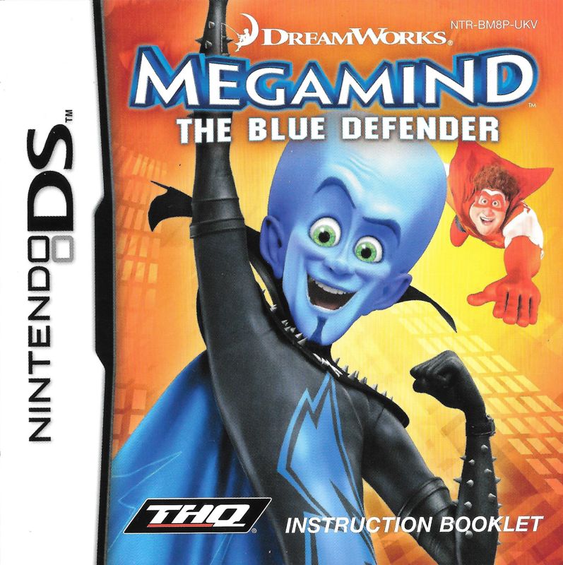 Manual for Megamind: The Blue Defender (Nintendo DS): Front