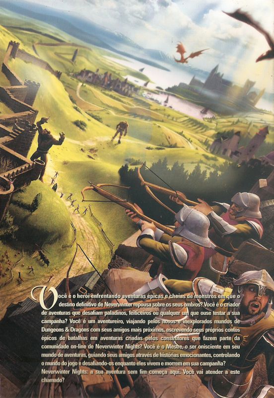 Inside Cover for Neverwinter Nights (Windows): Right