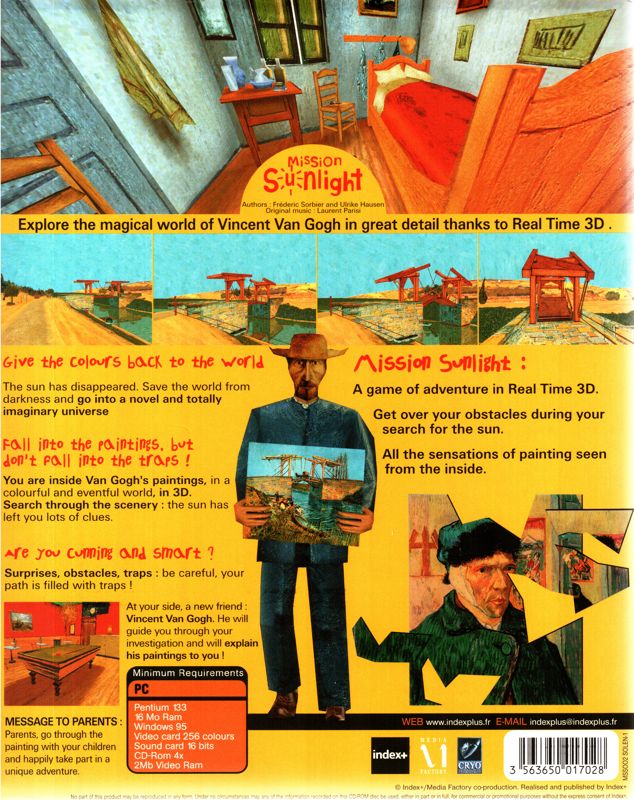 Back Cover for Mission Sunlight (Windows)