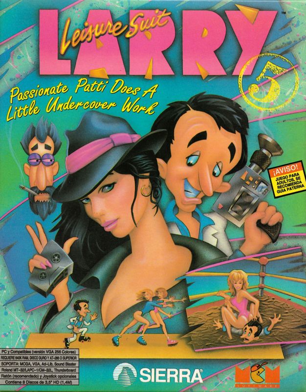 Front Cover for Leisure Suit Larry 5: Passionate Patti Does a Little Undercover Work (DOS) (CD-ROM Release)