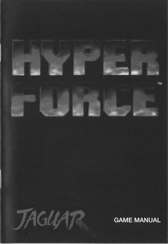 Manual for Hyper Force (Jaguar): Front