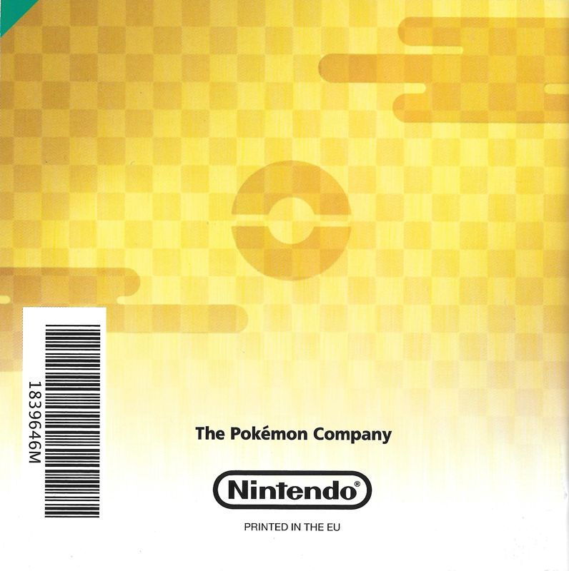 Manual for Pokémon Conquest (Nintendo DS): Back