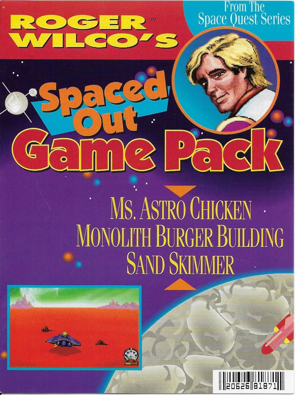 Front Cover for Crazy Nick's Software Picks: Roger Wilco's Spaced Out Game Pack (DOS)