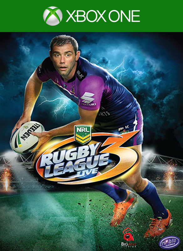 Front Cover for Rugby League Live 3 (Xbox One) (download release): 1st version