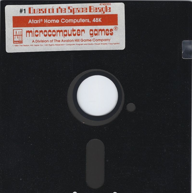 Media for Quest of the Space Beagle (Atari 8-bit): Disk 1/2