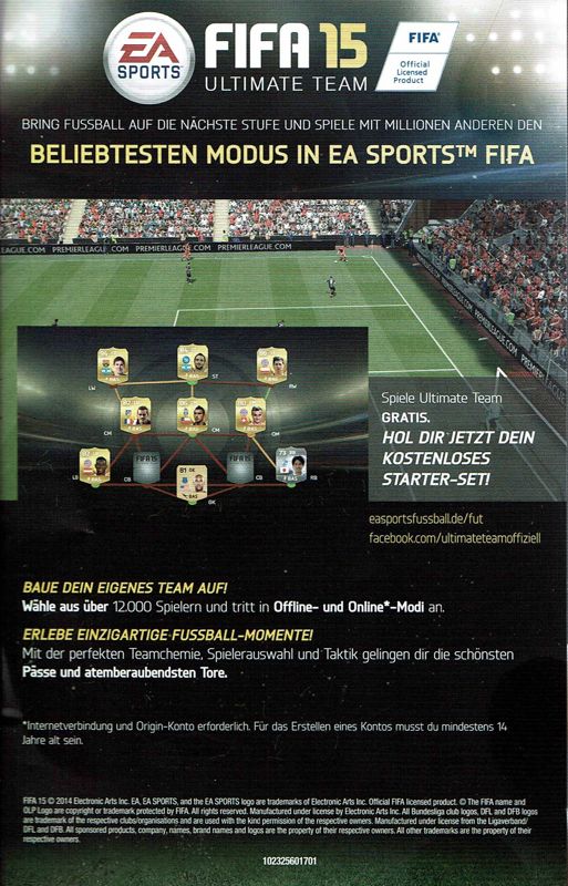 Advertisement for FIFA 15 (Windows)