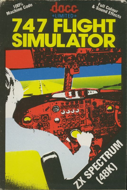 Front Cover for 747 Flight Simulator (ZX Spectrum)
