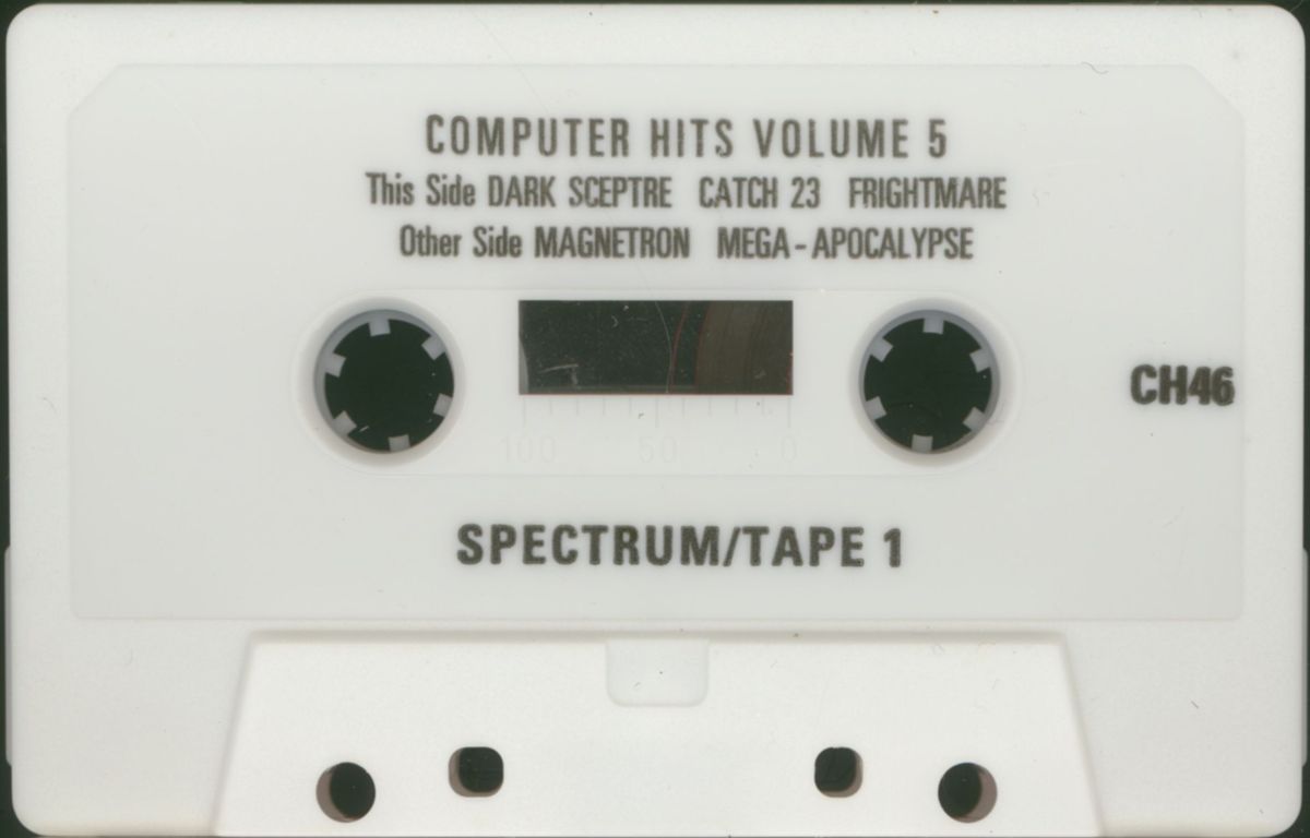 Media for 10 Computer Hits: Volume Five (ZX Spectrum): Tape 1