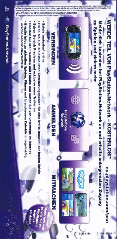 Manual for White Knight Chronicles: Origins (PSP): Back
