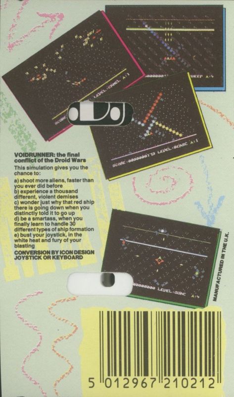 Back Cover for Voidrunner (ZX Spectrum)