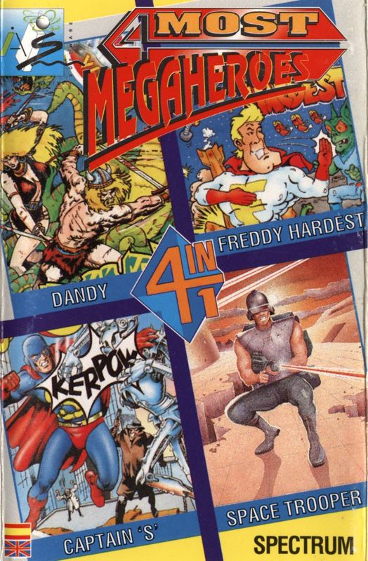 Front Cover for 4 Most Megaheroes (ZX Spectrum)
