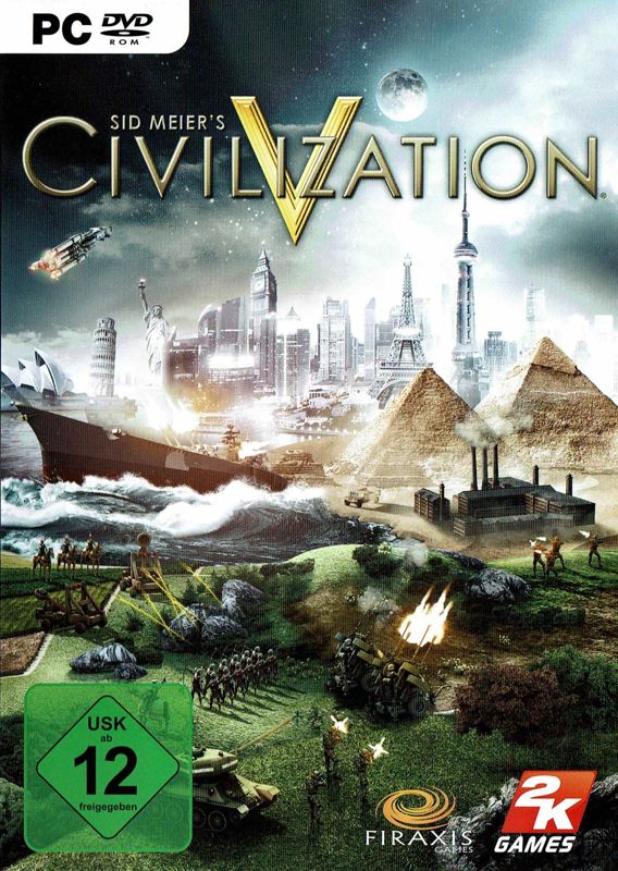 Front Cover for Sid Meier's Civilization V (Windows) (Software Pyramide release)