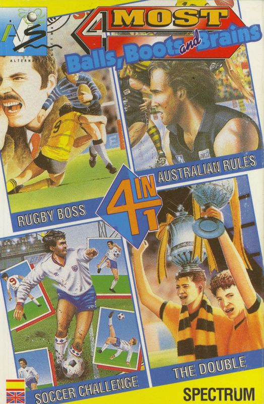 Front Cover for 4 Most Balls, Boots and Brains (ZX Spectrum)