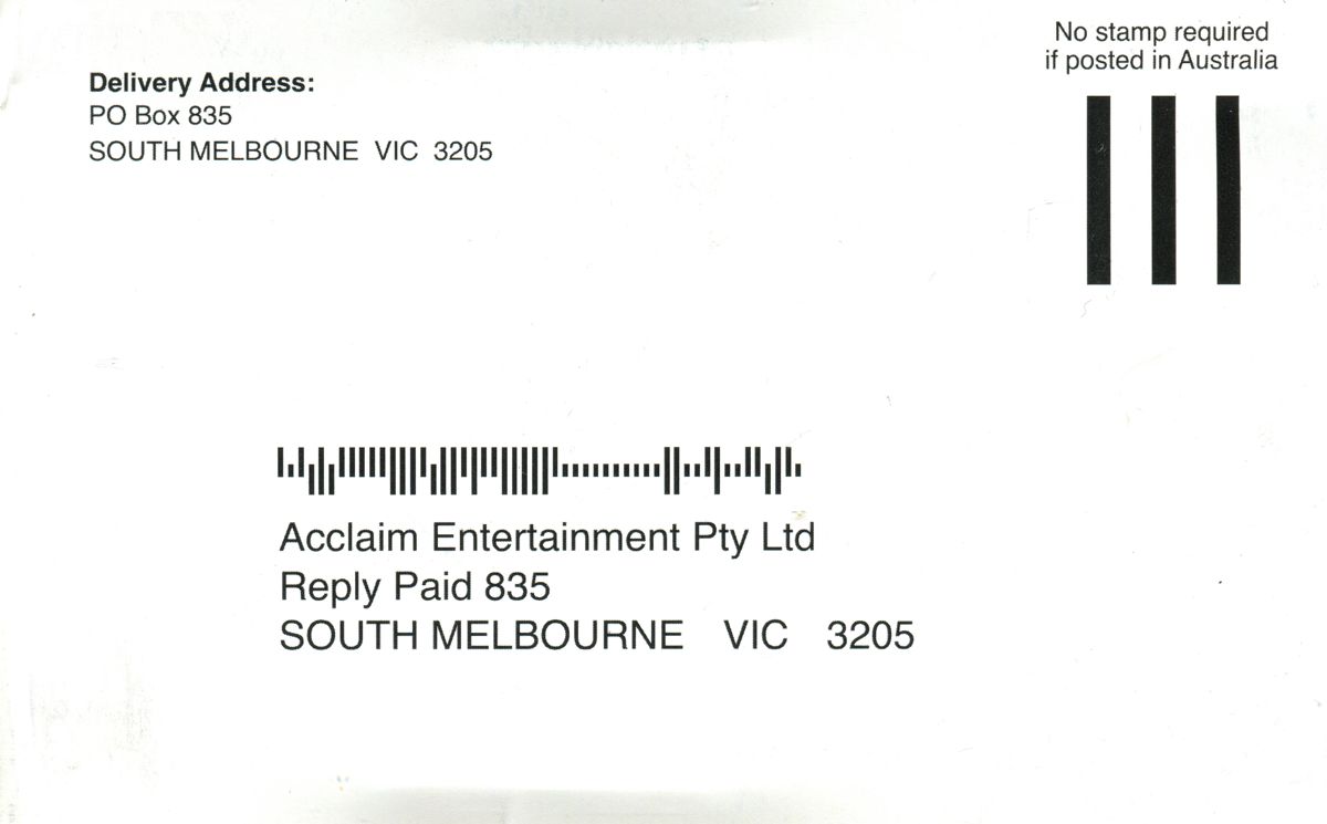 Extras for AFL Live 2003 (PlayStation 2): Flyer - front
