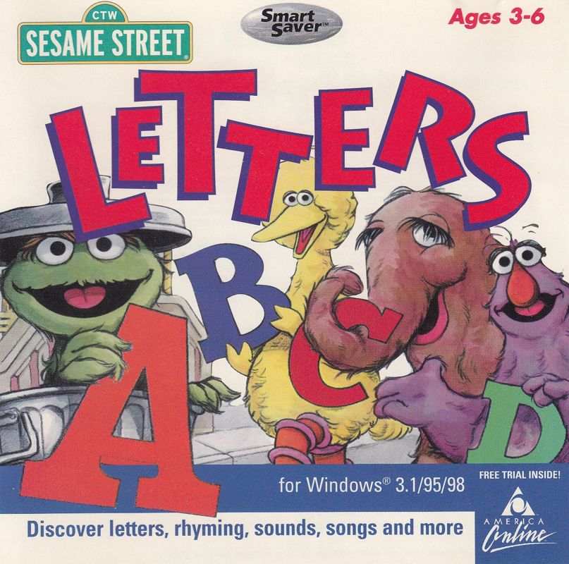 Front Cover for Sesame Street: Letters (Windows and Windows 3.x) (1998 SmartSaver Release)