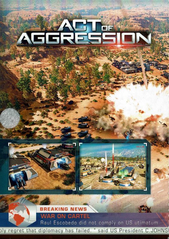 Inside Cover for Act of Aggression (Windows): Left