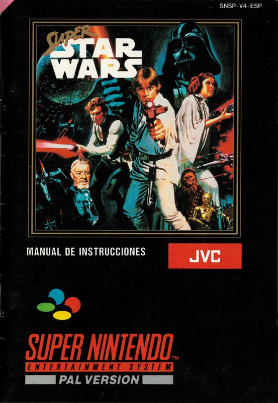 Manual for Super Star Wars (SNES): Front