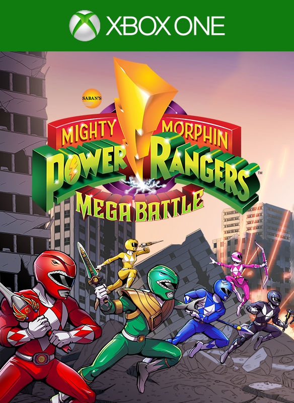 Front Cover for Saban's Mighty Morphin Power Rangers: Mega Battle (Xbox One) (Download release): 1st version