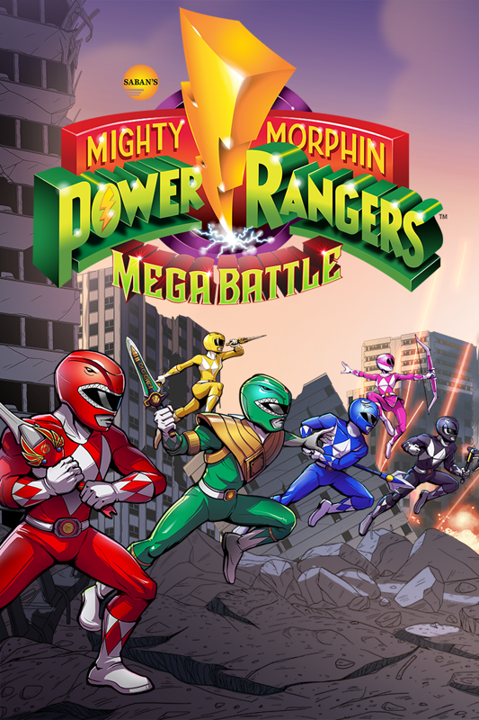 Front Cover for Saban's Mighty Morphin Power Rangers: Mega Battle (Xbox One) (Download release): 2nd version
