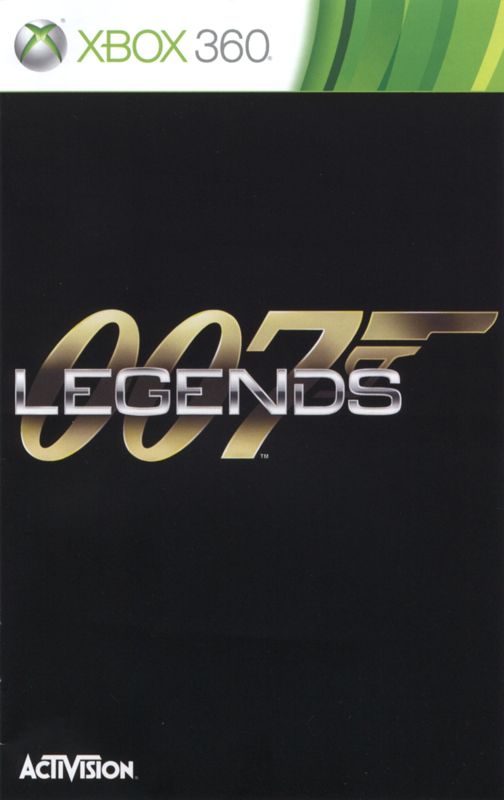 Manual for 007: Legends (Xbox 360): Manual Front Cover