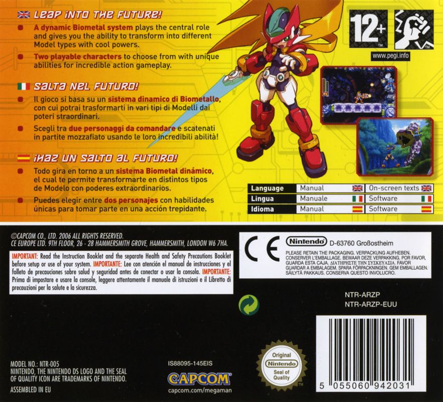 Mega Man ZX cover or packaging material - MobyGames