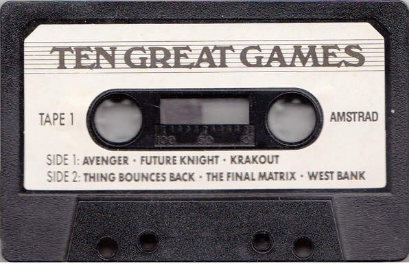 Media for Ten Great Games (Amstrad CPC)