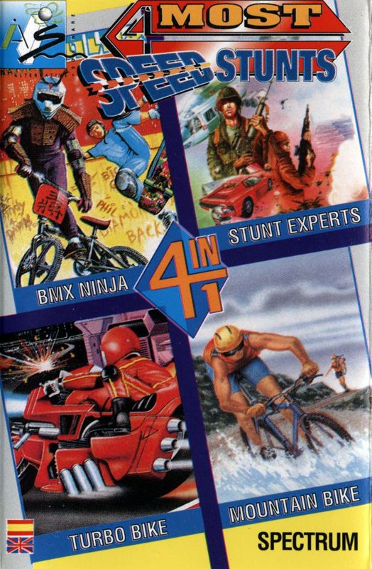 Front Cover for 4 Most Speedstunts (ZX Spectrum)