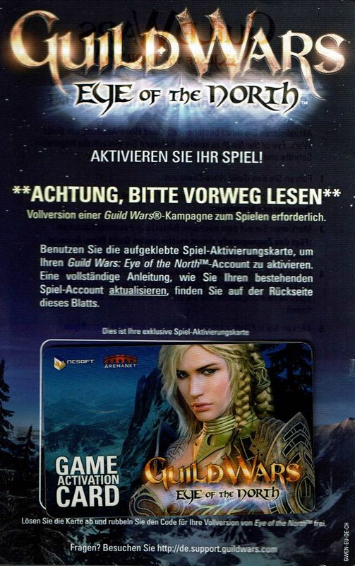 Other for Guild Wars: Eye of the North (Windows): Activation Card - Front