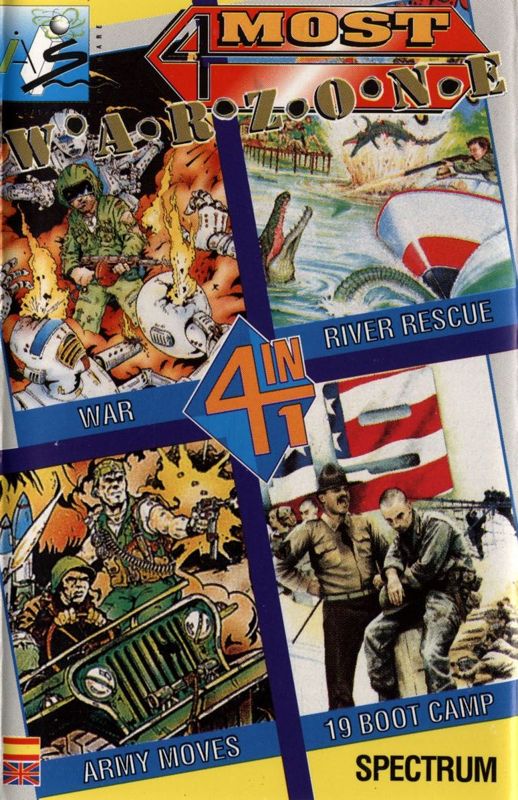 Front Cover for 4 Most Warzone (ZX Spectrum)