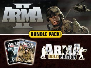 Front Cover for ArmA: Armed Assault - Gold Edition (Windows) (Direct2Drive release)