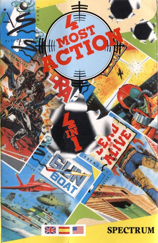 Front Cover for 4 Most Action (ZX Spectrum)
