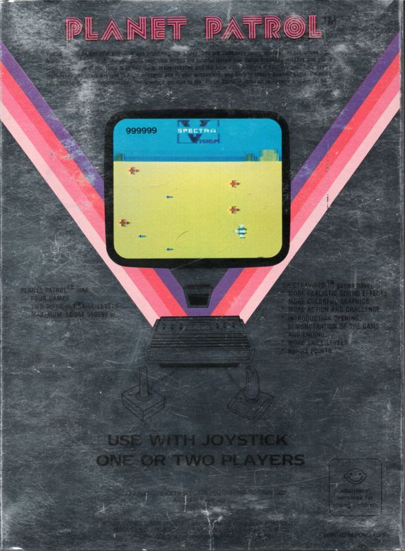 Back Cover for Planet Patrol (Atari 2600)