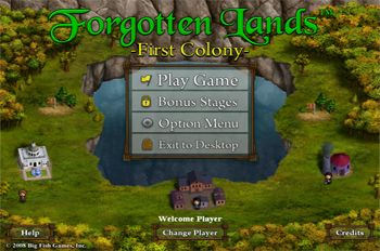 Front Cover for Forgotten Lands: First Colony (Windows) (Legacy Games release)