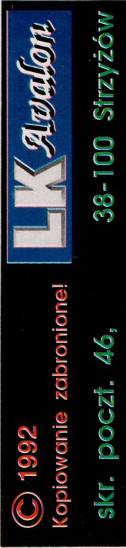 Back Cover for Lorien's Tomb (Atari 8-bit)