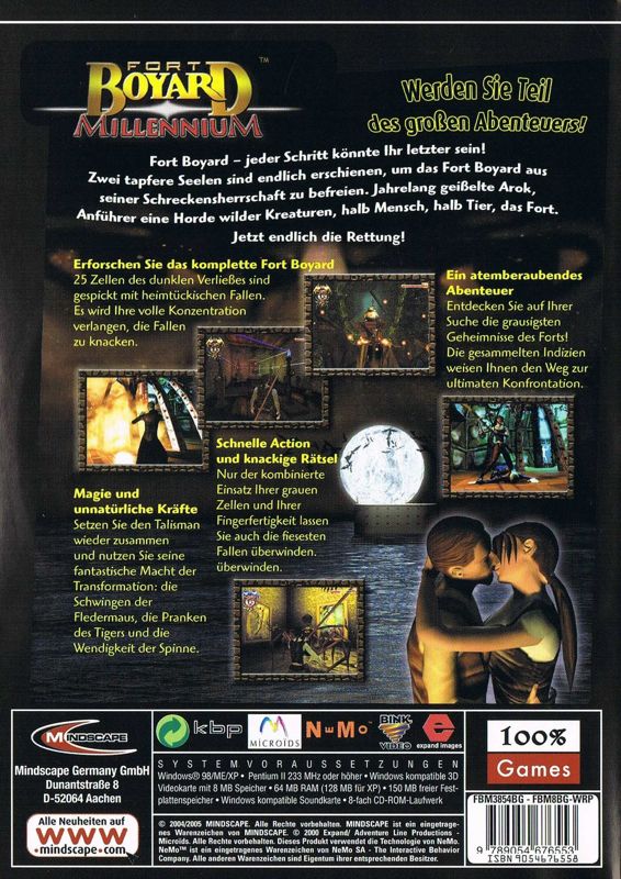 Back Cover for Fort Boyard: Millennium (Windows) (100% Games release)