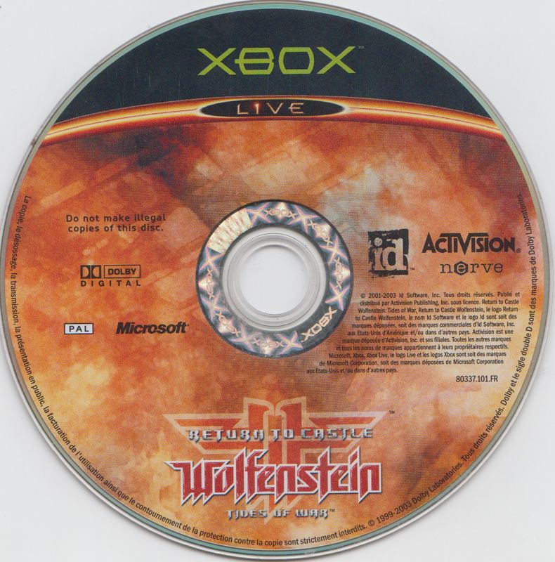 Media for Return to Castle Wolfenstein: Tides of War (Xbox)