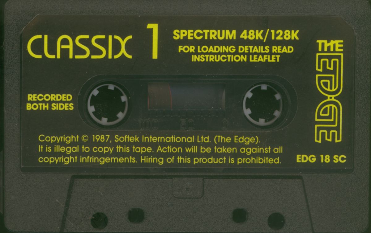 Media for Classix 1 (ZX Spectrum)