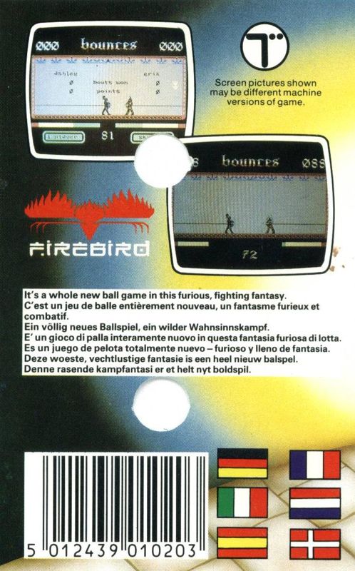 Back Cover for Bounces (ZX Spectrum)