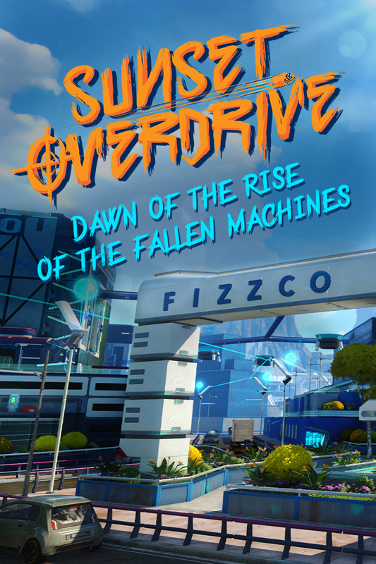 Front Cover for Sunset Overdrive: Dawn of the Rise of the Fallen Machines (Xbox One) (Download release): 2nd version