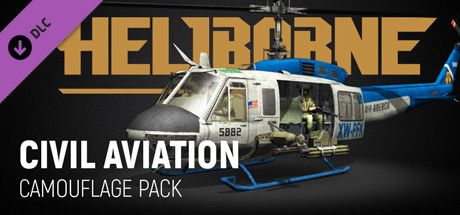 Front Cover for Heliborne: Civil Aviation Camouflage Pack (Linux and Macintosh and Windows) (Steam release)